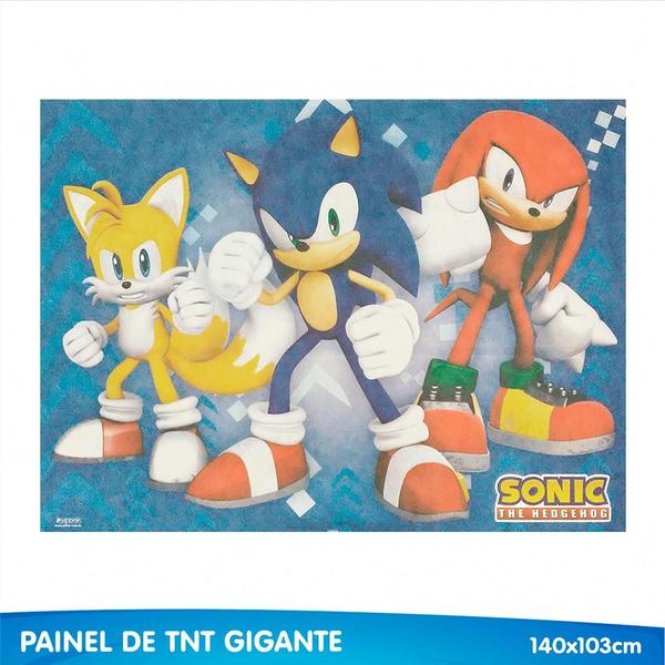 Imagem de Kit Festa Fácil Decoração Sonic The Hedgehog Aniversário Comemoração - 39 Itens - Piffer