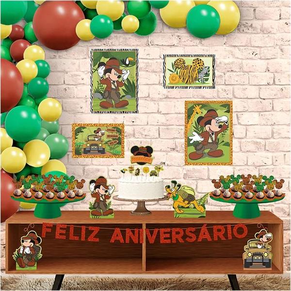 Imagem de Kit Festa Fácil Mickey Mouse e Safari Aniversário 40Pçs