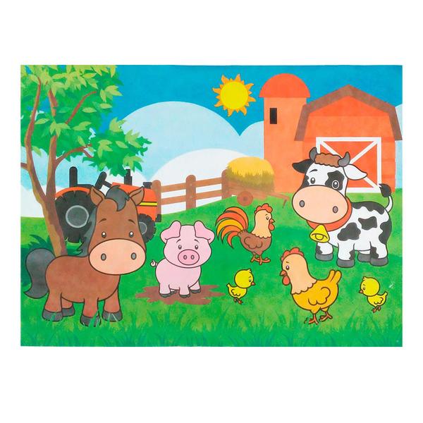 Kit Festa Fazendinha Decoração Toalha Amarela + Painel TNT - piffe - Rivfetas Imagem de Kit Festa Fazendinha Decoração Toalha Amarela + Painel TNT
