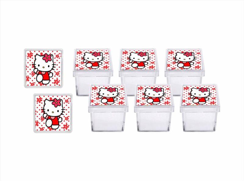 Imagem de Kit Festa Hello Kitty vermelho 80 peças (20 pessoas)