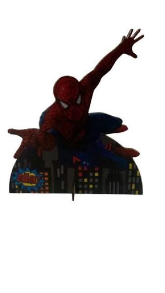 Imagem de Kit Festa Homem Aranha, 10 Display de Mesa Para Decoração em Mdf.