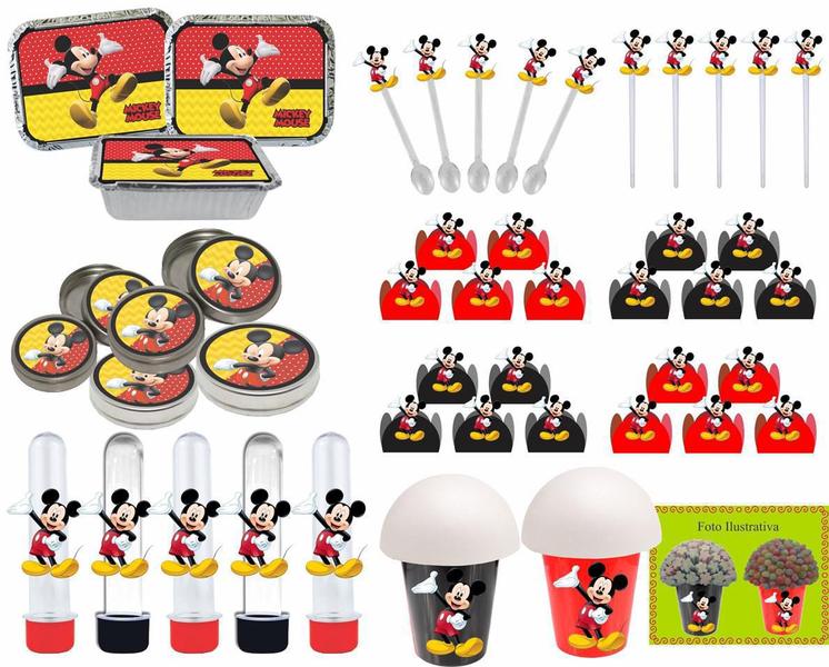 Imagem de Kit Festa Infantil Mickey 160 Peças (20 pessoas)