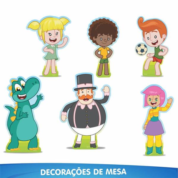 Imagem de Kit Festa Infantil Mundo Bita 39 Itens Painel + Faixa + Top