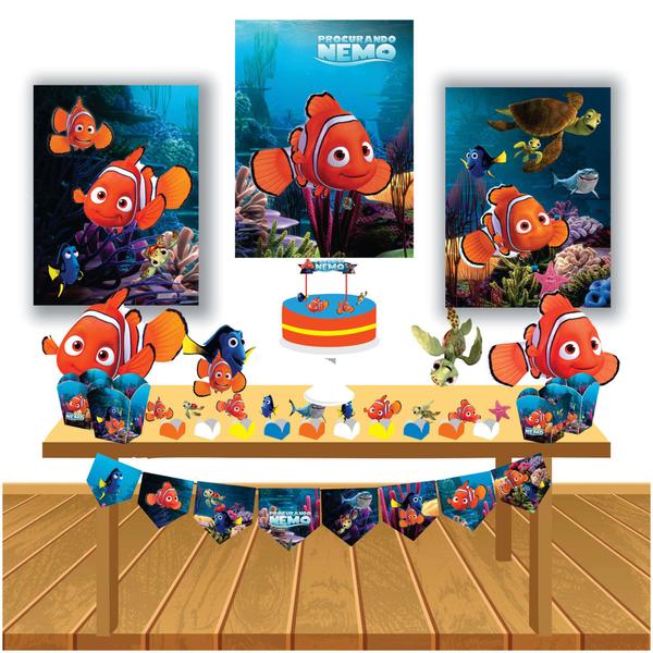 Kit Festa Infantil Procurando Nemo Decoração Lembrancinha - Cg Mimo Kids Imagem de Kit Festa Infantil Procurando Nemo Decoração Lembrancinha