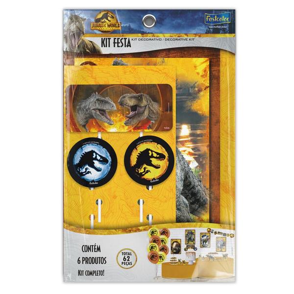 Imagem de Kit Festa Jurassic World Domínio - 62 Itens