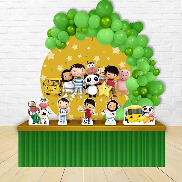 Imagem de KIT FESTA KIT FESTA PAINEL REDONDO Decoração Little Baby Bum