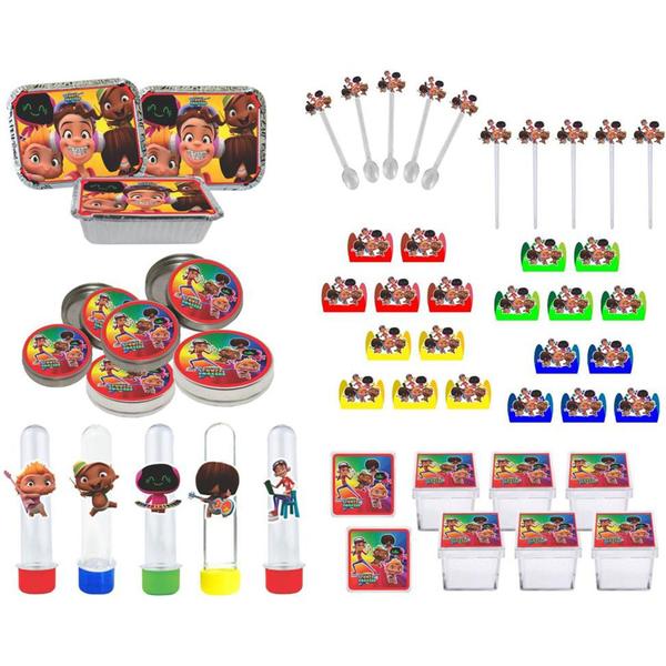 Imagem de Kit Festa Mini Beat Power Rockers 114 Pças (10 pessoas)