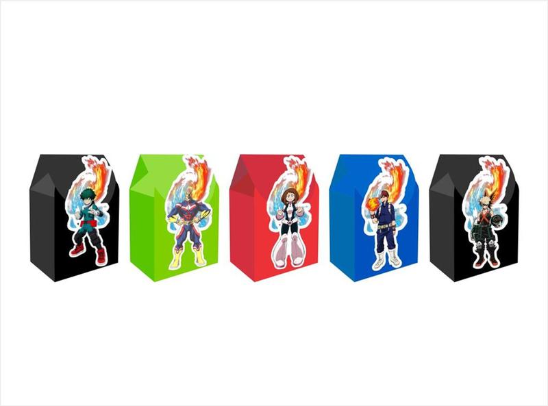 Kit Festa My Hero Academia 149 peças (30 pessoas) cone milk - Produto artesanal Imagem de Kit Festa My Hero Academia 149 peças (30 pessoas) cone milk