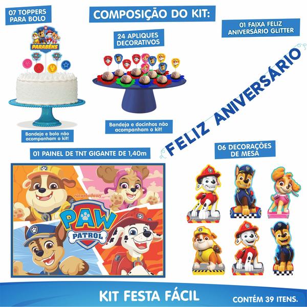 Imagem de Kit festa Patrulha Canina EVA / Decoração aniversário pronta