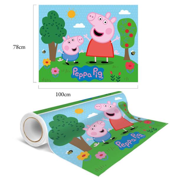 Imagem de Kit festa Peppa Pig Decoração Anive Painel + Toalha Plástica