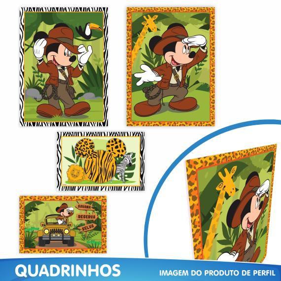 Imagem de Kit Festa Pronta Decoração Mickey Safari Disney - 40 unid