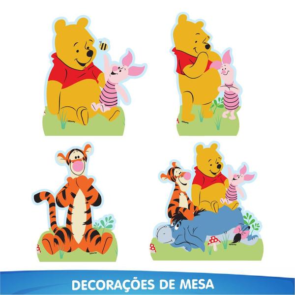 Imagem de Kit Festa Pronta Decoração Ursinho Pooh - 40 unid