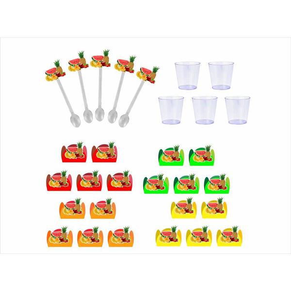 Imagem de Kit festa Salada de Frutas 95 peças (10 pessoas)