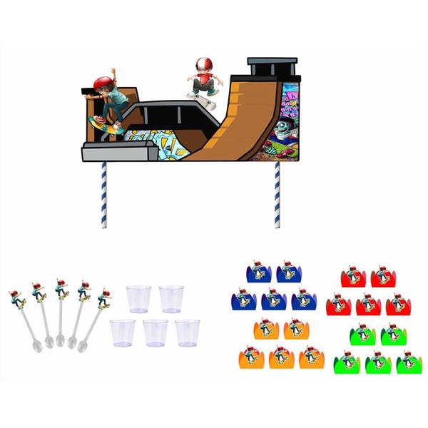 Kit Festa Skate Menino 451 peças - Produto artesanal Imagem de Kit Festa Skate Menino 451 peças