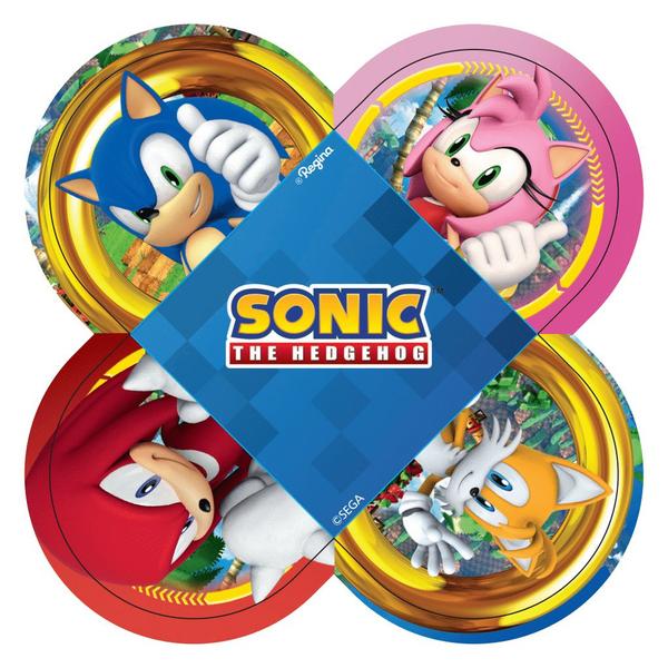 Kit festa Sonic Decoração Aniversário 12 Copos +50 Forminhas - Regina festa Imagem de Kit festa Sonic Decoração Aniversário 12 Copos +50 Forminhas