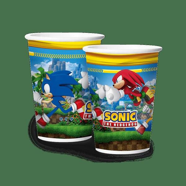 Kit festa Sonic Decoração Aniversário 12 Copos +50 Forminhas - Regina festa Imagem de Kit festa Sonic Decoração Aniversário 12 Copos +50 Forminhas