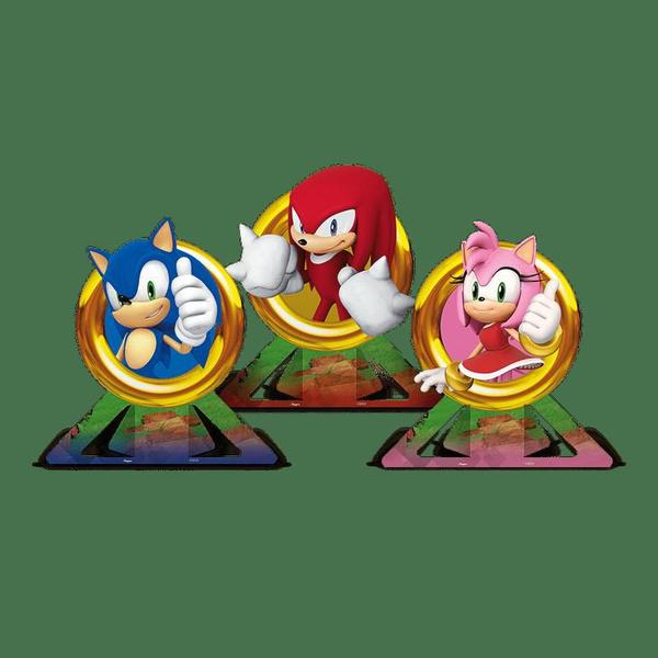 Imagem de Kit Festa Sonic Decoração Topo Painel Vela N7 Balão Display