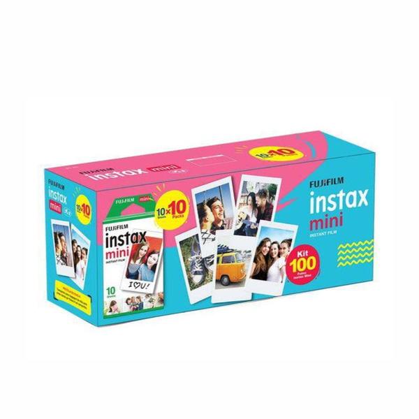 Imagem de Kit Filme Papel Fotográfico Instax Mini 100 Fotos