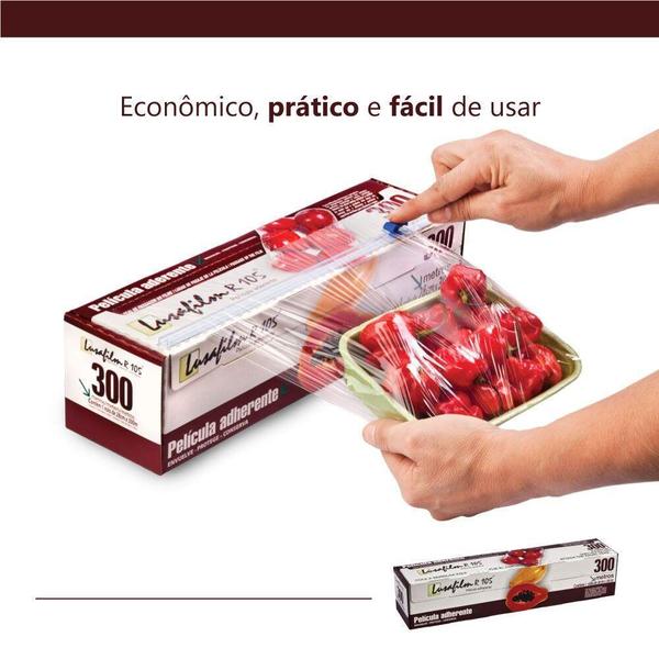 Imagem de Kit Filme PVC 28cm X 300 Metros - 4 Unidades