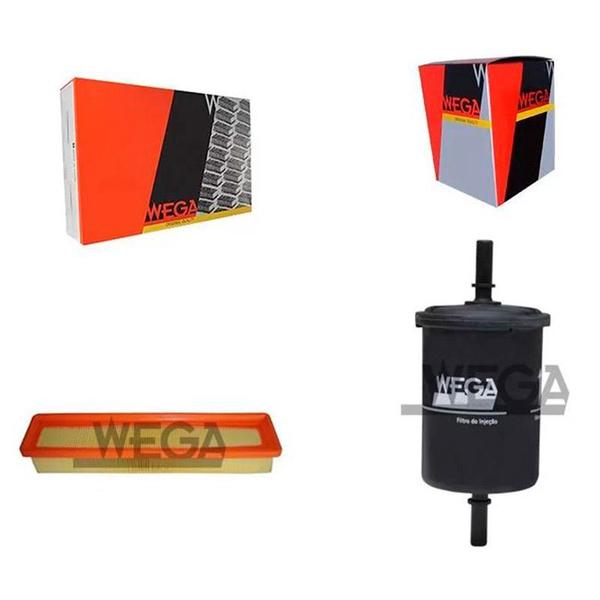 Kit filtro ar combustivel - sandero 2008 a 2013 - kit01124 - WEGA Imagem de Kit filtro ar combustivel - sandero 2008 a 2013 - kit01124
