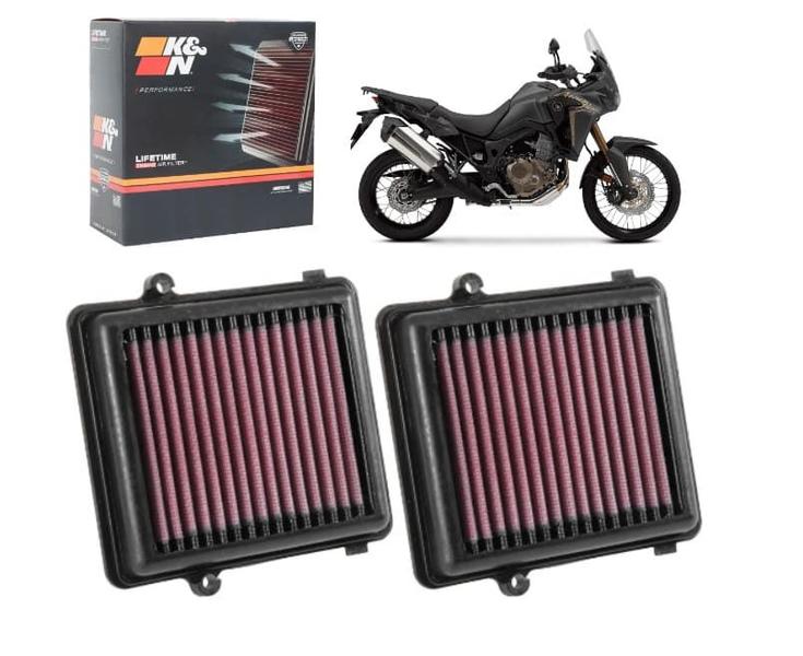 Imagem de kit Filtro Ar K&n esportivo CRF 1000L Africa Twin 2016-2020