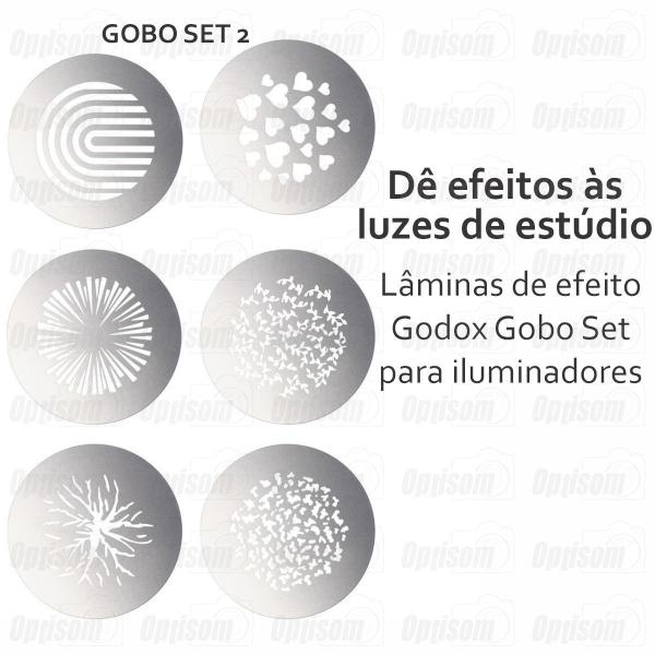 Imagem de Kit Filtro De Efeito Godox Gobo SET 2 Sa09-002