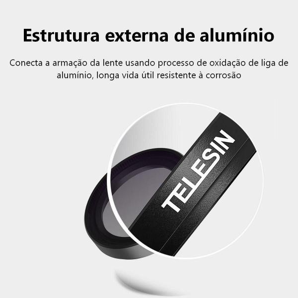 Imagem de Kit Filtros Nd8/16/32 + Cpl Insta360 Go 3 E Go 2 - Telesin