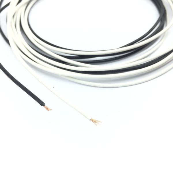 Imagem de KIT fio LUTHIER 2m preto 2m BRANCO 22AWG eletrica guitarra