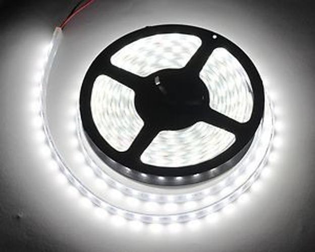 Imagem de Kit Fita Led 5050 Leds 5M Ip65 Branco Frio + Fonte 3A