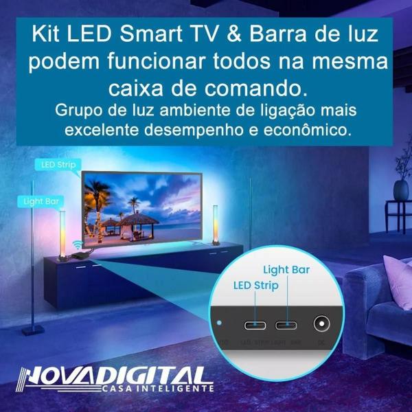 Imagem de Kit Fita Led Smart Sincroniza Luz Com Tv Pols - 55/65