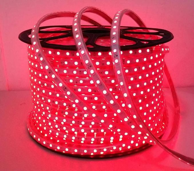 Imagem de kit Fita Led VERMELHO + Conector Para Ligação 110v