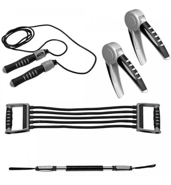 Imagem de Kit Fitness Equipamento Aparelho Muscular 5 Peças