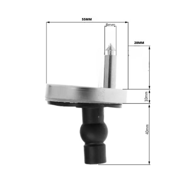 Kit Fixação Parafusos Para Assento Sanitário Roca Cor Prateado - TR METAIS Imagem de Kit Fixação Parafusos Para Assento Sanitário Roca Cor Prateado