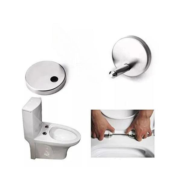 Kit Fixação Parafusos Para Assento Sanitário Roca Cor Prateado - TR METAIS Imagem de Kit Fixação Parafusos Para Assento Sanitário Roca Cor Prateado