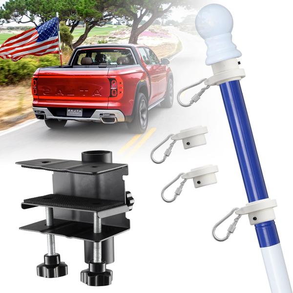 Kit Flag Pole Cogardenshower de 1,5 m em aço inoxidável Heavy Duty Imagem de Kit Flag Pole Cogardenshower de 1,5 m em aço inoxidável Heavy Duty