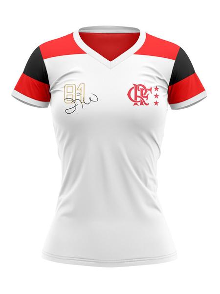 Imagem de Kit Flamengo Casal Retro Zico Oficial - Masculino e Feminino