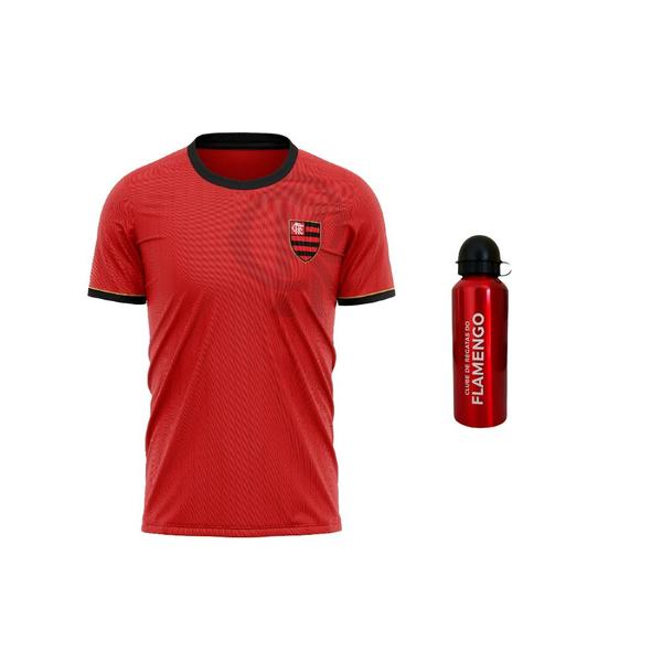 Imagem de Kit Flamengo Oficial - Camisa Apprentice + Squeeze 500 ml - Infantil