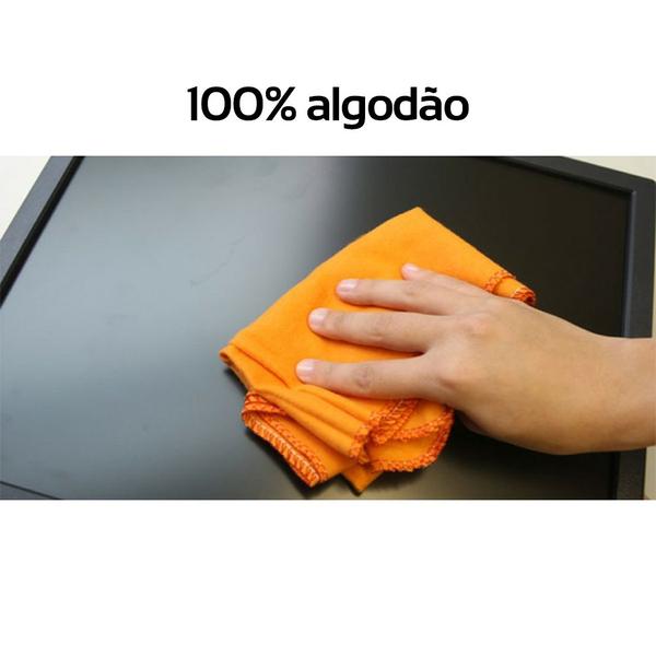 Imagem de Kit Flanela com 6 Laranja 38x58 cm