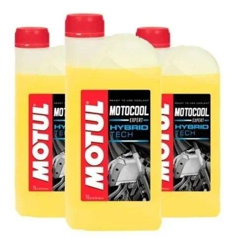 Imagem de Kit Fluido Radiador Motul Motocool Expert Hybrid De 3 Litros