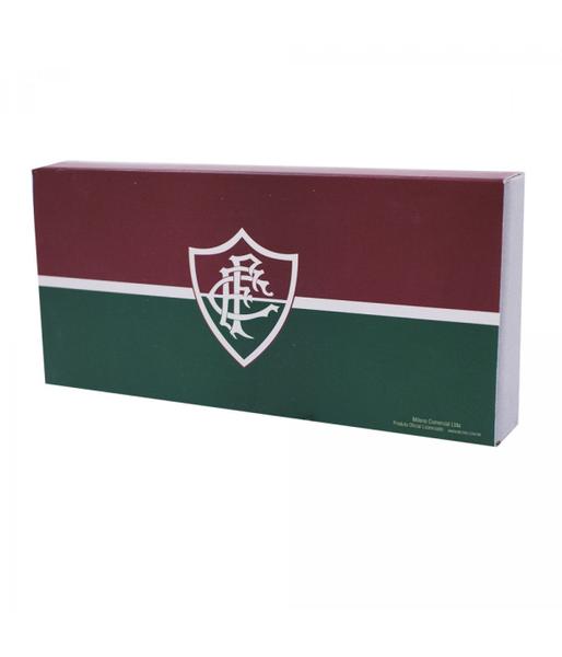 Imagem de Kit Fluminense Jogo Caneta Roller Ball De Metal Com Chaveiro