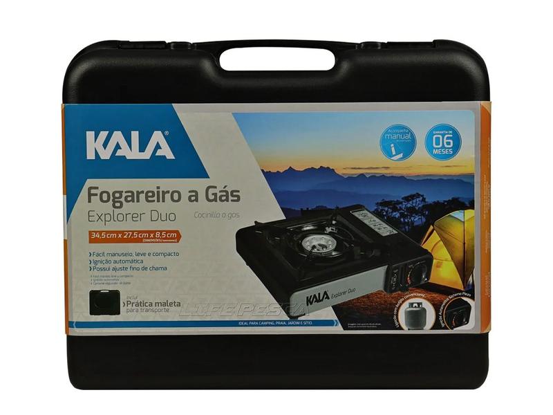 Imagem de Kit Fogareiro à Gás Explorer Duo - Kala + 2 Refil de Gás Butano 227gr