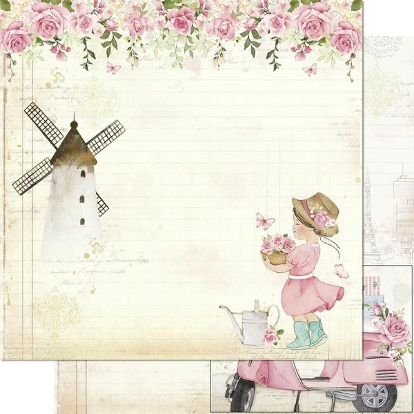 Imagem de Kit Folha de Scrapbook - Coleção Mon Monde Rose - 5 Unidades