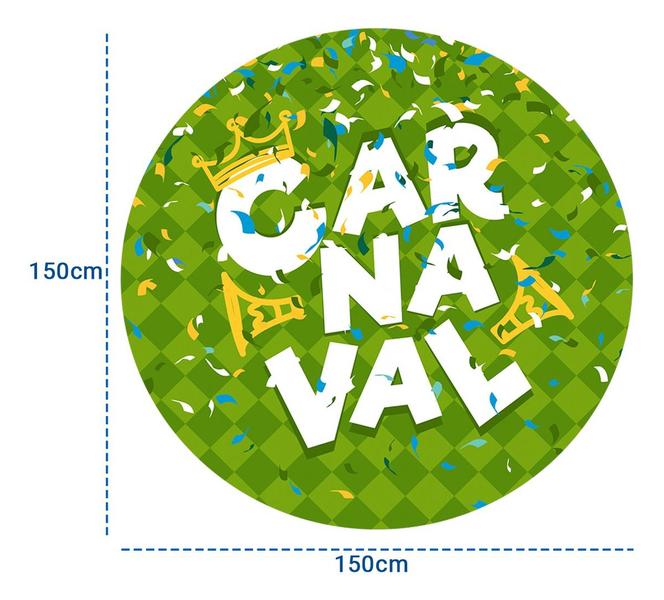 Imagem de Kit Folia Capa Cilindro Carnaval Variedades Sublimada Painel