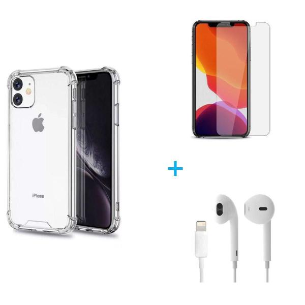 Kit Fone de Ouvido ÍPhone 11 + Capa + Pelicula De Vidro - Apple