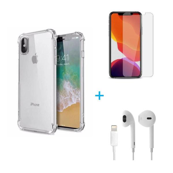 Kit Fone de Ouvido ÍPhone XS + Capa + Pelicula De Vidro - Apple