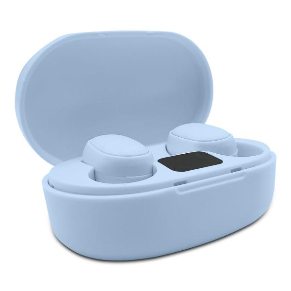 Imagem de Kit Fone De Ouvido Preto E Azul Bluetooth Sem Fio In Ear 5.3