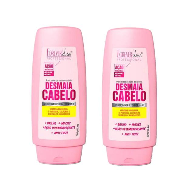 Imagem de Kit Forever Liss Desmaia Cabelo 2 Condicionadores 300ml