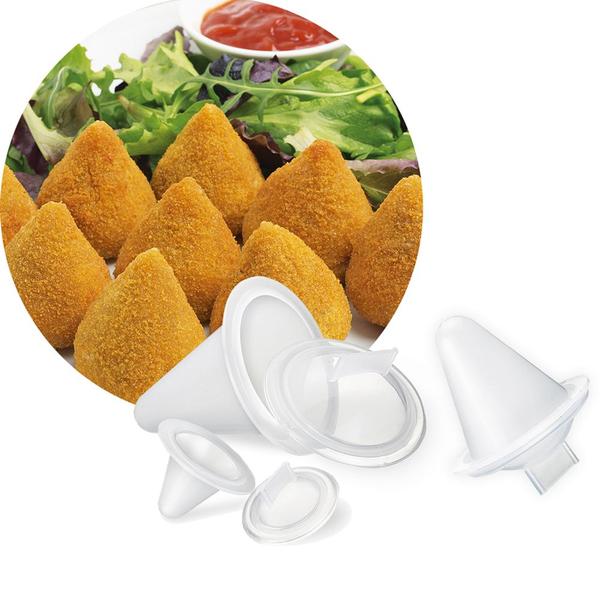 Imagem de Kit Forma de Coxinha Prático Com 3 Tamanhos CX03F Keita