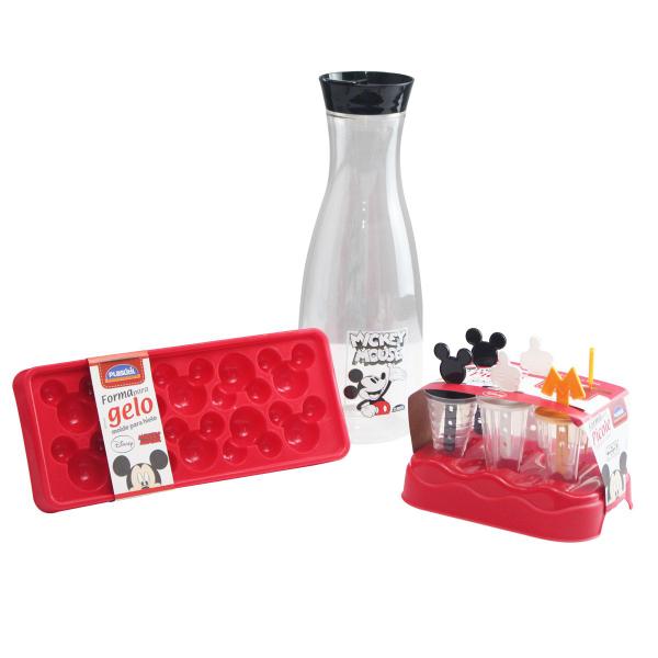 Kit Forma de Sorvete Forma de Gelo Garrafa para Água Mickey 3 Peças (4635/7100/14618) - Plasútil Imagem de Kit Forma de Sorvete Forma de Gelo Garrafa para Água Mickey 3 Peças (4635/7100/14618)