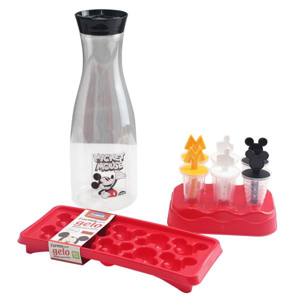 Kit Forma de Sorvete Forma de Gelo Garrafa para Água Mickey 3 Peças (4635/7100/14618) - Plasútil Imagem de Kit Forma de Sorvete Forma de Gelo Garrafa para Água Mickey 3 Peças (4635/7100/14618)